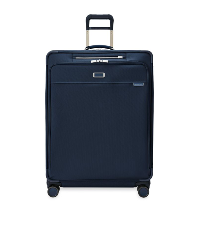 Briggs & Riley Extra-large Check-in Baseline Expandable Spinner Suitcase (79cm) In Navy