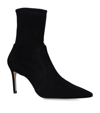 STUART WEITZMAN SUEDE STRETCH ANKLE BOOTS 85