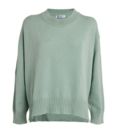 Johnstons Of Elgin Cashmere Sweater In Green