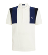 FRED PERRY TOWELLING-PANEL POLO SHIRT