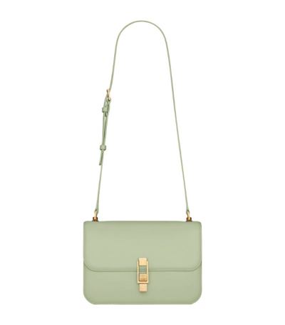 Saint Laurent Le Carré Satchel Bag In 1608 -vert Opaline