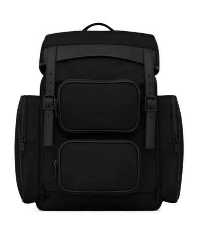 Saint Laurent Pocket Backpack In Black