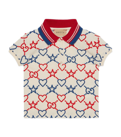 Gucci Babies' Kids Star Jacquard Polo Shirt (18-36 Months)