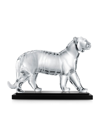 Baccarat Crystal Royal Tiger Decoration In Clear
