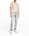 Vince Men's Garment-dyed Crewneck T-shirt In Washed Rosewater