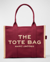 Marc Jacobs Traveler Bicolor Canvas Tote Bag In Merlot