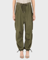 Dolce & Gabbana Drawstring-fastening Cargo Trousers In Med.green