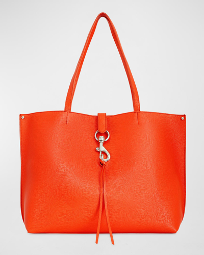 Rebecca Minkoff Megan Leather Shopper Tote Bag In Carmello