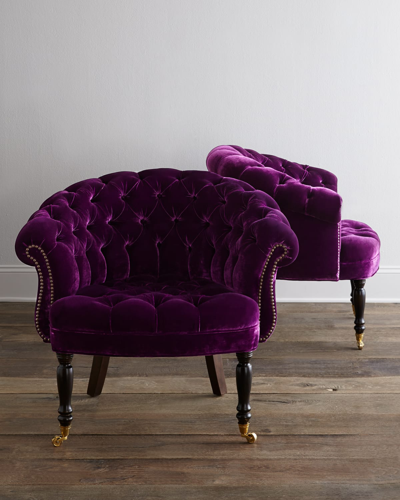 Haute House Sausalito Chairs, Pair In Dark Purple