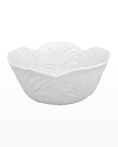 Bordallo Pinheiro Cabbage 115 Oz. Tall Salad Serving Bowl, Beige