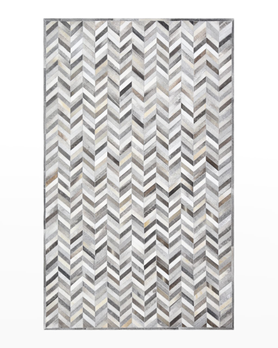 Solo Rugs Meir Handmade Area Rug, 5' X 8' In Gray 5