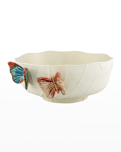 Bordallo Pinheiro Cloudy Butterflies Salad Bowl By Claudia Schiffer, 135 Oz.