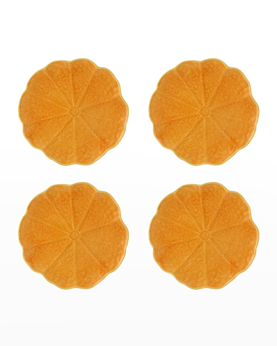 Bordallo Pinheiro Pumpkin Dinner Plates, Set Of 4