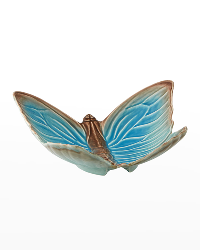 Bordallo Pinheiro Cloudy Butterflies Fruit Bowl By Claudia Schiffer, 16"