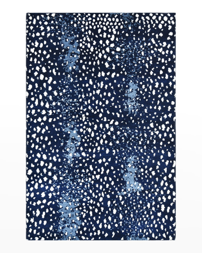 Solo Rugs Louis Handmade Area Rug, 8' X 10' In Navy 5