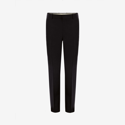Alexander Mcqueen Slim Fit Trousers With Pockets And Belt Loops In Black