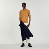 Sandro Industrial Mock Neck Wool Sweater In Light Brown