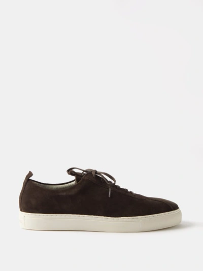 Grenson Sneaker 1 Suede Trainers In Brown
