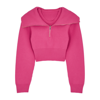 Jacquemus La Maille Risoul Cropped Wool Jumper In Pink