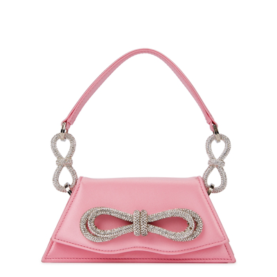 Mach & Mach Samantha Mini Pink Satin Top Handle Bag