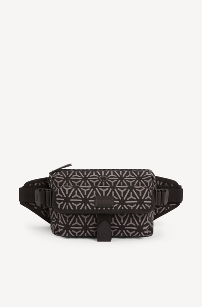 Kenzo Sac Ceinture Courier 'temari' Homme Gris Moyen In Gris Moyen