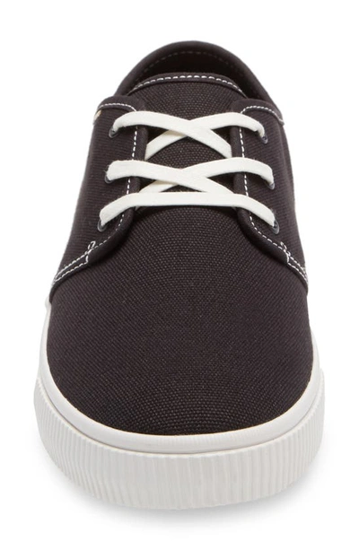 Toms Carlo Low Top Sneaker In Black