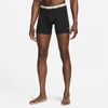 Nike Men's Dri-fit Essential Cotton Stretch Boxer Briefs (3-pack) In Black