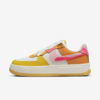 Nike Air Force 1 Fontanka Sneakers In White And Hyper Pink Solar Mix In White