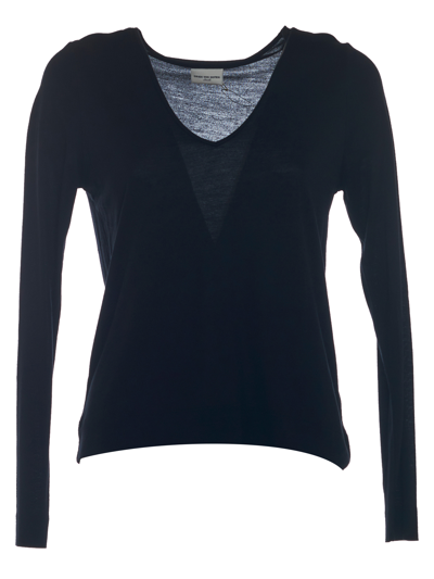 Dries Van Noten Women's T-shirts And Top -  - In Black Synthetic Fibers