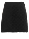 Ambush Monogram-debossed Mini Skirt In Black