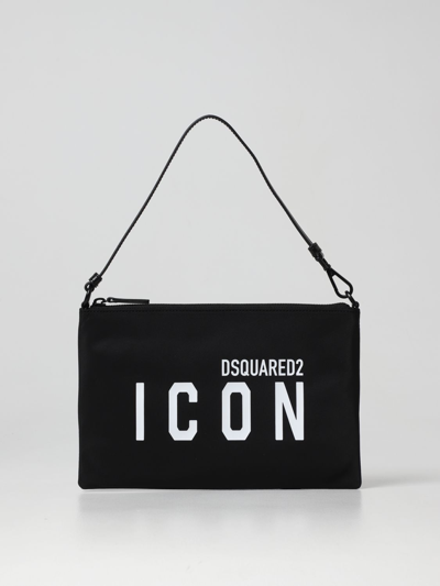 Dsquared2 Women Icon Logo Print Bag In Black