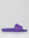 Off-white Logo Pool Slide Sandal In Violet