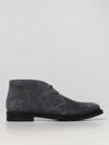 Tod's Suede Ankle Boots In Blue