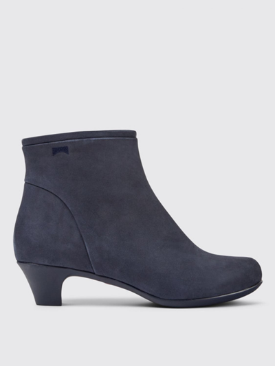 Camper Flat Ankle Boots  Women In Blue