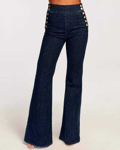 Ramy Brook Romee High Waisted Flare Jean In Dark Wash