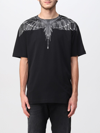 Marcelo Burlon County Of Milan Marcelo Burlon Wings-print Cotton T-shirt In Black