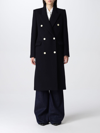 Isabel Marant Peak-lapels Double-breasted Coat In Black
