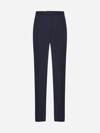 Caruso Straight-leg Wool-flannel Suit Trousers
