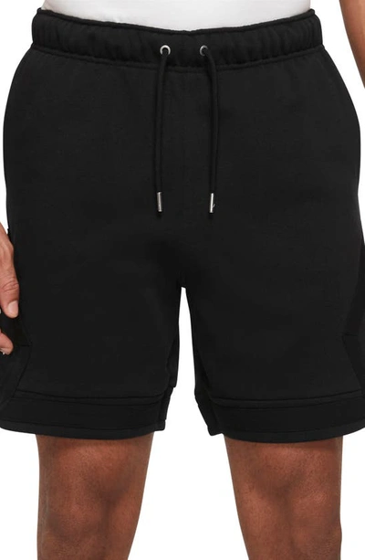 Nike Jordan Cotton Blend Shorts In Black / Sail