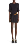 STELLA MCCARTNEY CHAIN DETAIL SHORT SLEEVE MINIDRESS