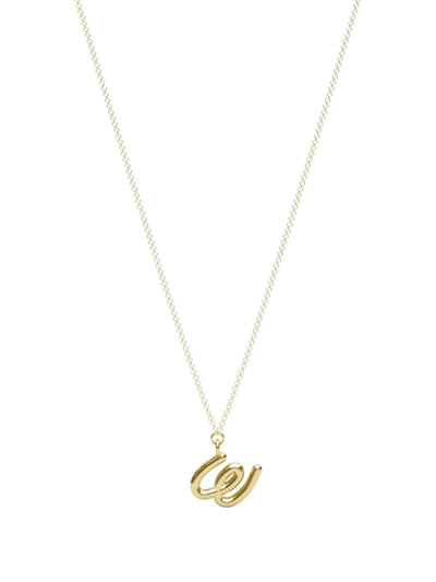 The Alkemistry 18kt Yellow Gold Love Letter W Necklace