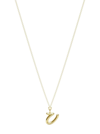 The Alkemistry Love Letter V Initial 18ct Yellow-gold Pendant Necklace In 18ct Yellow Gold