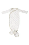 Copper Pearl Babies' Newborn Knotted Gown In Shine