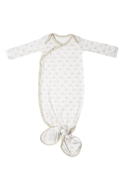 Copper Pearl Babies' Newborn Knotted Gown In Shine