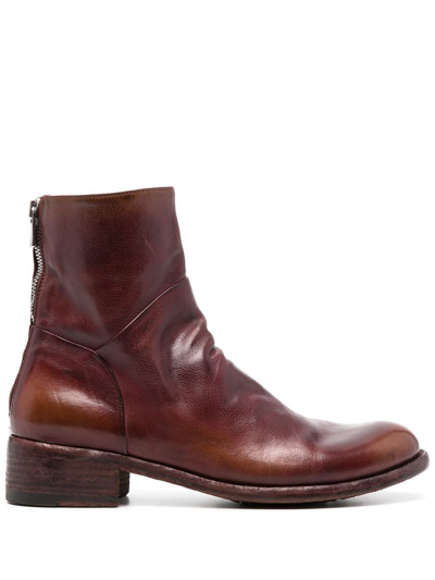 Officine Creative Lison Ankle Boots In Brown