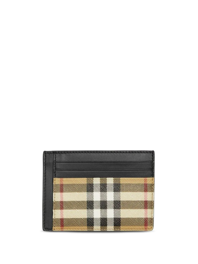 Burberry Vintage Check-print Cardholder In Nude