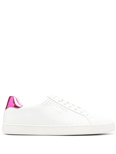 Palm Angels Logo-print Low-top Sneakers In Weiss