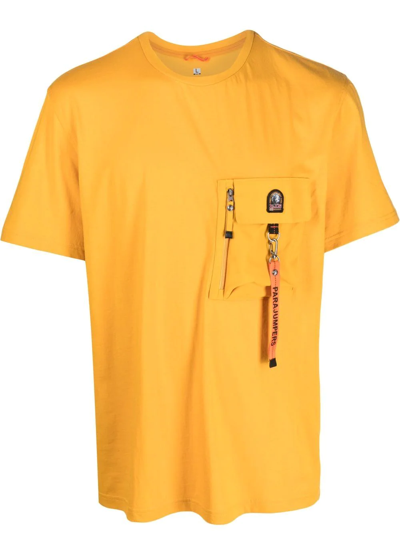 Parajumpers Pocket-detail Short-sleeved T-shirt In Gelb