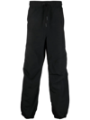 Marcelo Burlon County Of Milan Drawstring-fastening Waistband Trousers In 1001 Black White