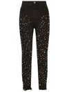 Dolce & Gabbana Audrey Jeans With Studs In Schwarz